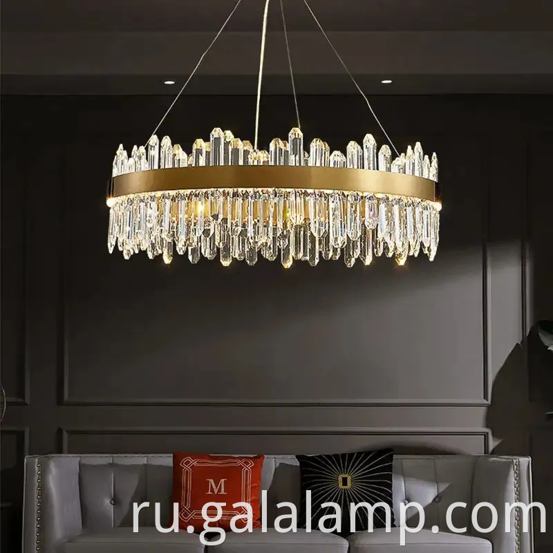 Современные скандинавские гостиничные гостиничные освещения золотой блеск хрустальной люстры